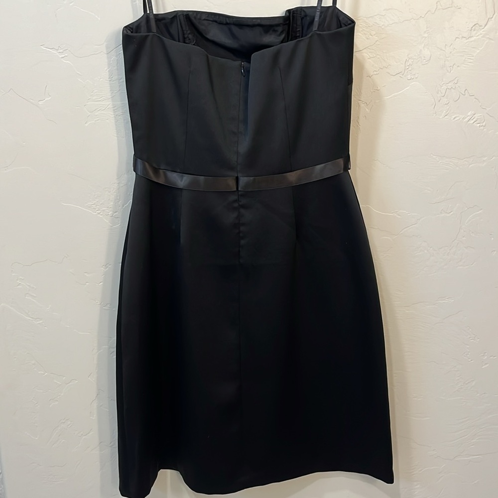 EUC Laundry Black Strapless Bow Dress - Picture 3 of 5